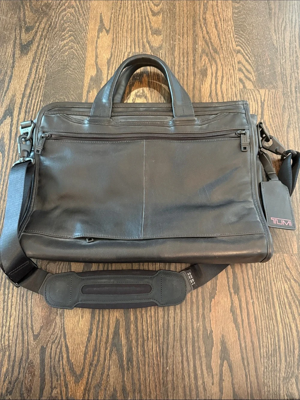Tumi classic leather
